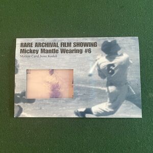 Kodak Mickey Mantle Full Motion Baseball Card